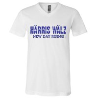 Harris Walz New Day Rising V-Neck T-Shirt