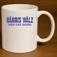 Harris Walz New Day Rising 11oz C Handle Ceramic Mug