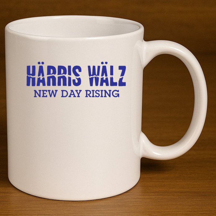 Harris Walz New Day Rising 11oz C Handle Ceramic Mug