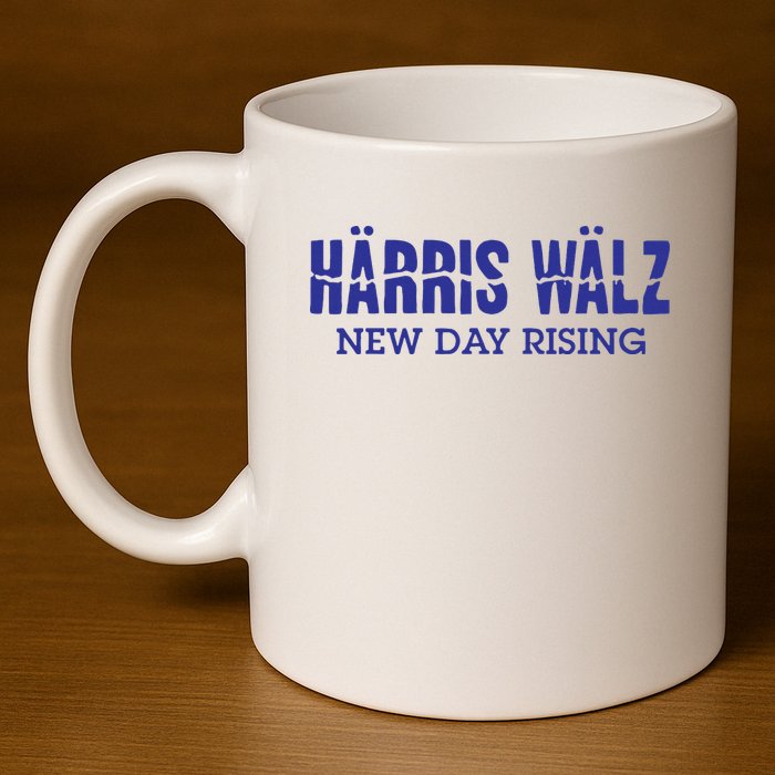 Harris Walz New Day Rising 11oz C Handle Ceramic Mug