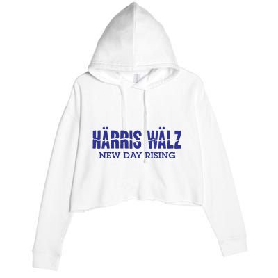 Harris Walz New Day Rising Crop Fleece Hoodie