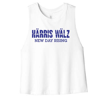 Harris Walz New Day Rising Women's Racerback Cropped Tank