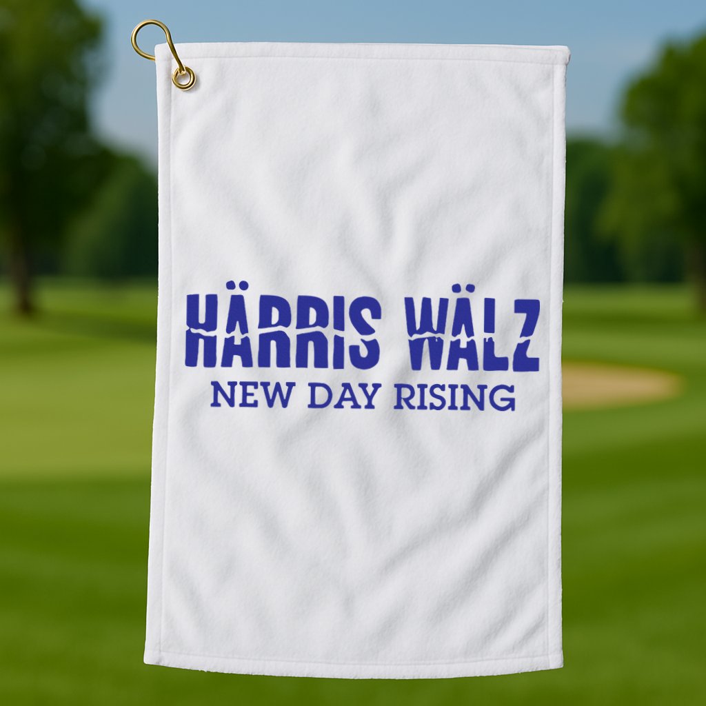 Harris Walz New Day Rising Golf Towel