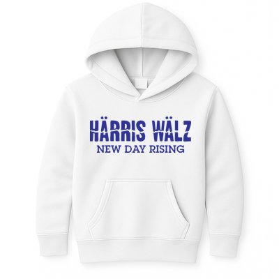 Harris Walz New Day Rising Kids Hoodie