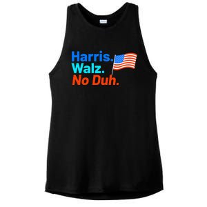 Harris Walz No Duh Kamala Harris Tim Walz Humor Ladies PosiCharge Tri-Blend Wicking Tank