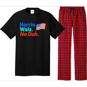 Harris Walz No Duh Kamala Harris Tim Walz Humor Pajama Set