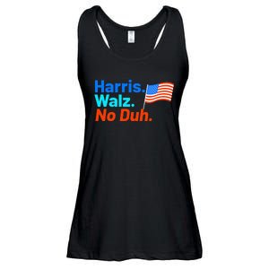 Harris Walz No Duh Kamala Harris Tim Walz Humor Ladies Essential Flowy Tank