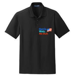 Harris Walz No Duh Kamala Harris Tim Walz Humor Dry Zone Grid Polo