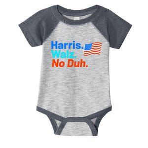 Harris Walz No Duh Kamala Harris Tim Walz Humor Infant Baby Jersey Bodysuit