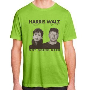 Harris Walz Not Going Back 80s Retro Photo 2024 Election Gift Adult ChromaSoft Performance T-Shirt