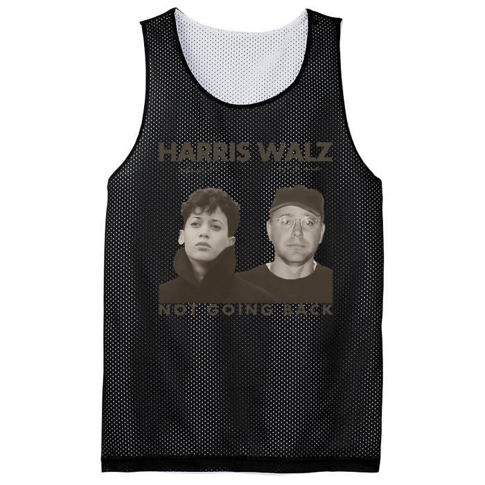 Harris Walz Not Going Back 80s Retro Photo 2024 Election Gift Mesh Reversible Basketball Jersey Tank