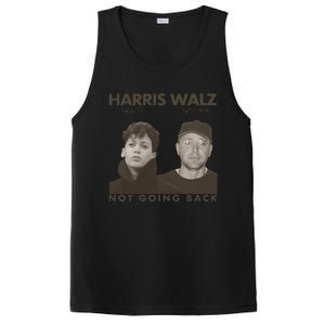 Harris Walz Not Going Back 80s Retro Photo 2024 Election Gift PosiCharge Competitor Tank