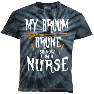 Hilarious Witch Nurse Costume for Effortless Halloween Fun Kids Tie-Dye T-Shirt