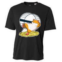 Hamster Wheel Nap Funny Animal Hammy Owner Pet Lover Gift Cooling Performance Crew T-Shirt