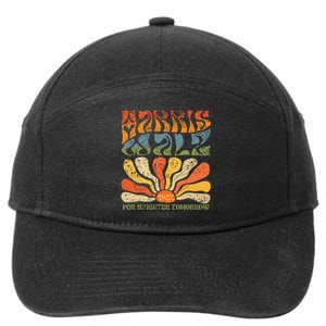 Harriswaltz WeRe Not Going Back Vote For 2024 Gift 7-Panel Snapback Hat