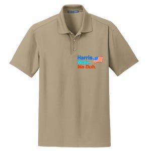 Harris Walz No Duh Dry Zone Grid Polo