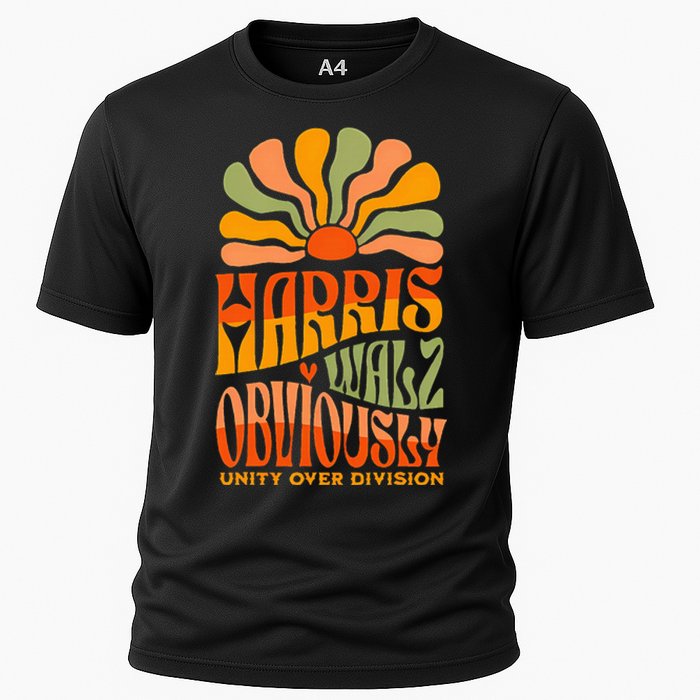 Harris Walz Obviously Unity Over Division Harris Walz 2024 Cooling Performance Crew T-Shirt