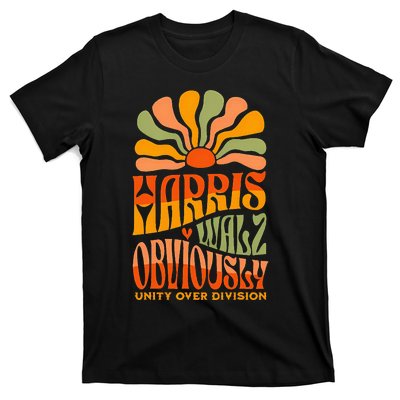 Harris Walz Obviously Unity Over Division Harris Walz 2024 T-Shirt