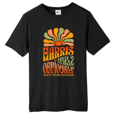 Harris Walz Obviously Unity Over Division Harris Walz 2024 Tall Fusion ChromaSoft Performance T-Shirt