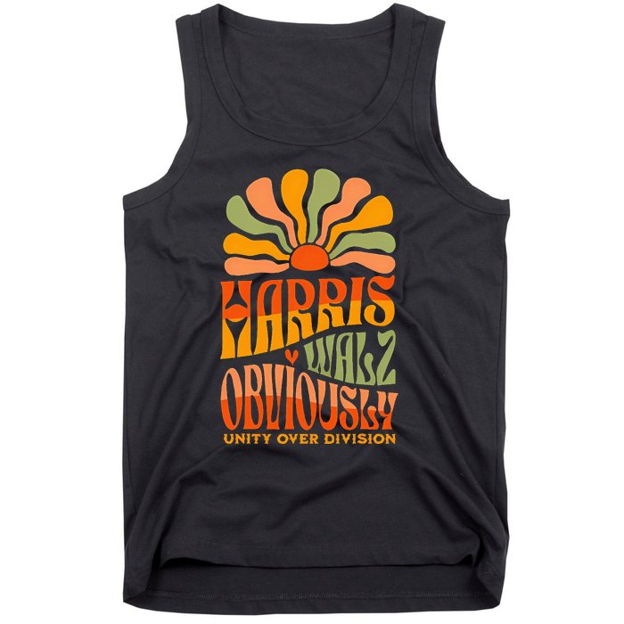 Harris Walz Obviously Unity Over Division Harris Walz 2024 Tank Top