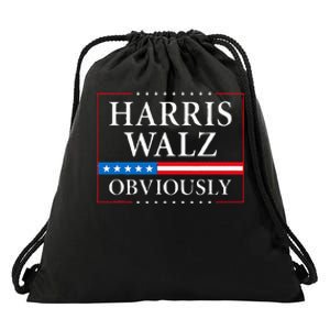 Harris Walz Obviously President Kamala Harris Waltz Election Drawstring Bag