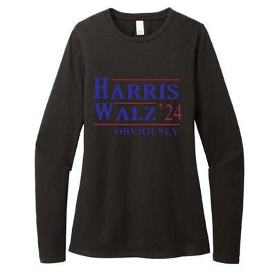 Harris Walz Obviously 2024 Harris Tim Walz Waltz 2024 Womens CVC Long Sleeve Shirt