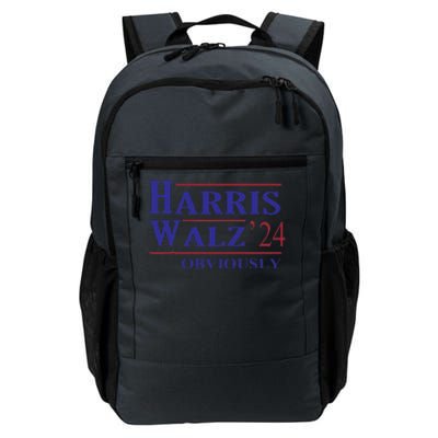 Harris Walz Obviously 2024 Harris Tim Walz Waltz 2024 Daily Commute Backpack