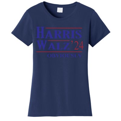 Harris Walz Obviously 2024 Harris Tim Walz Waltz 2024 Women's T-Shirt