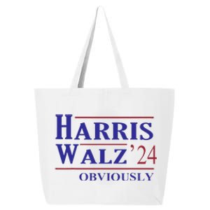 Harris Walz Obviously 2024 Harris Tim Walz Waltz 2024 25L Jumbo Tote