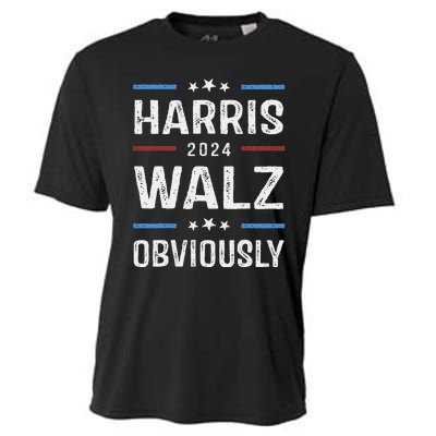 Harris Walz Obviously 2024 Harris Tim Walz Waltz 2024 Cooling Performance Crew T-Shirt