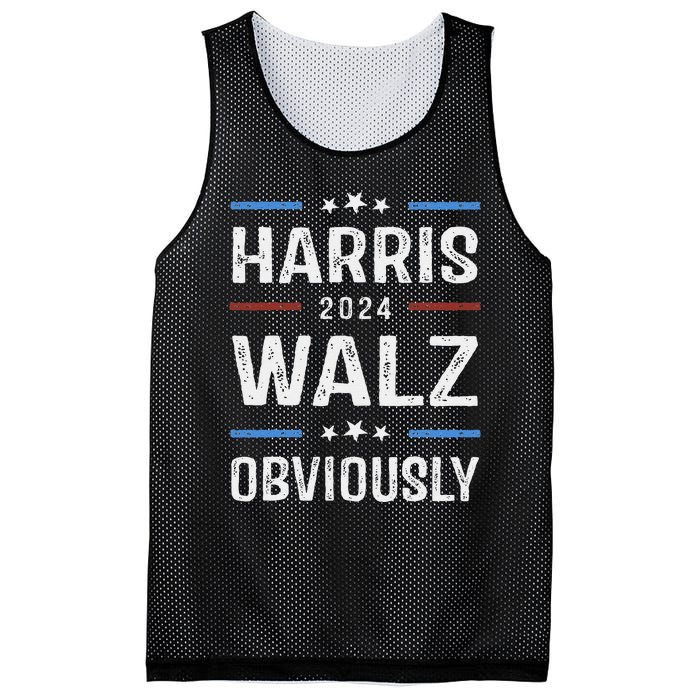 Harris Walz Obviously 2024 Harris Tim Walz Waltz 2024 Mesh Reversible Basketball Jersey Tank