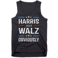 Harris Walz Obviously 2024 Harris Tim Walz Waltz 2024 Tank Top