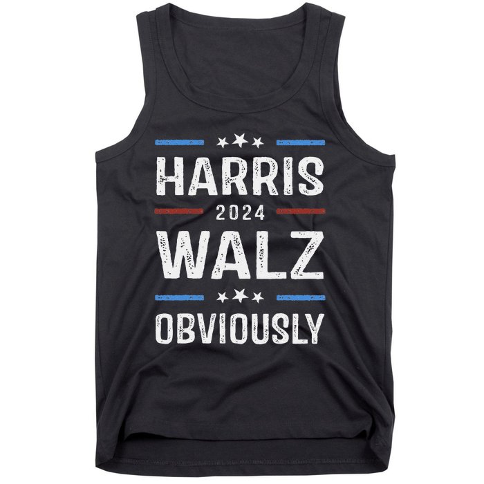 Harris Walz Obviously 2024 Harris Tim Walz Waltz 2024 Tank Top