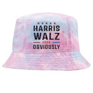 Harris Walz Obviously 2024 Harris Tim Walz Waltz 2024 Tie-Dyed Bucket Hat