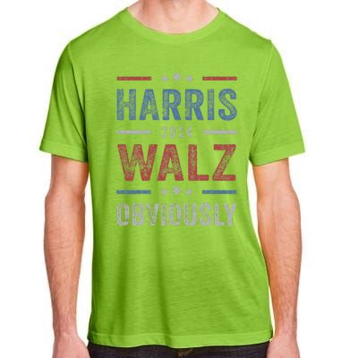 Harris Walz Obviously 2024 Harris Tim Walz Waltz 2024 Adult ChromaSoft Performance T-Shirt