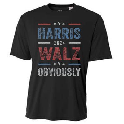 Harris Walz Obviously 2024 Harris Tim Walz Waltz 2024 Cooling Performance Crew T-Shirt