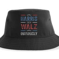 Harris Walz Obviously 2024 Harris Tim Walz Waltz 2024 Sustainable Bucket Hat