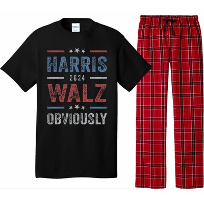 Harris Walz Obviously 2024 Harris Tim Walz Waltz 2024 Pajama Set