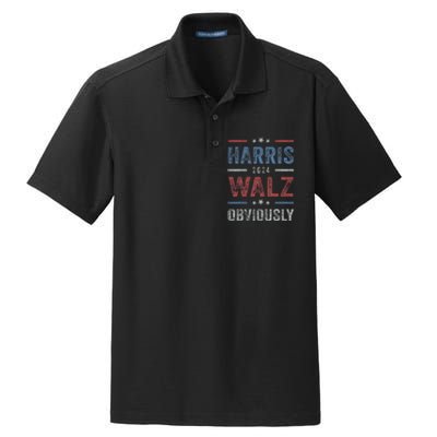 Harris Walz Obviously 2024 Harris Tim Walz Waltz 2024 Dry Zone Grid Polo