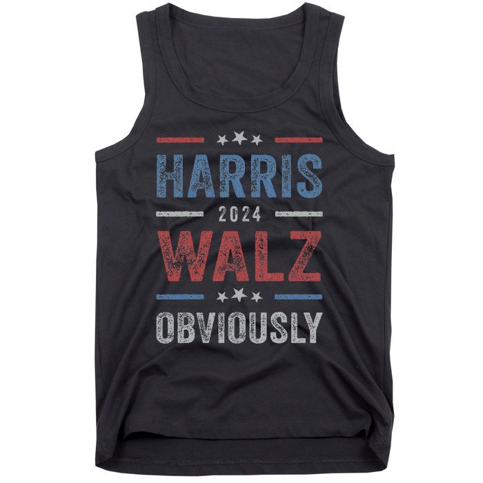 Harris Walz Obviously 2024 Harris Tim Walz Waltz 2024 Tank Top