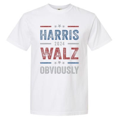 Harris Walz Obviously 2024 Harris Tim Walz Waltz 2024 Garment-Dyed Heavyweight T-Shirt