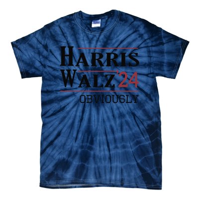 Harris Walz Obviously 2024 Harris Tim Walz Waltz 2024 Tie-Dye T-Shirt