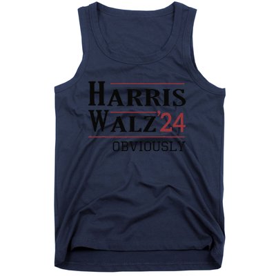 Harris Walz Obviously 2024 Harris Tim Walz Waltz 2024 Tank Top