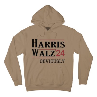 Harris Walz Obviously 2024 Harris Tim Walz Waltz 2024 Hoodie