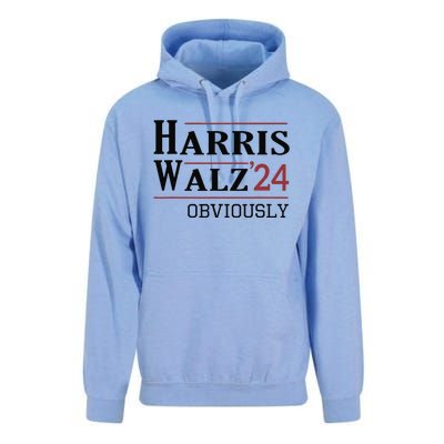 Harris Walz Obviously 2024 Harris Tim Walz Waltz 2024 Unisex Surf Hoodie