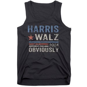 Harris Walz Obviously 2024 Harris Tim Walz Waltz 2024 Tank Top