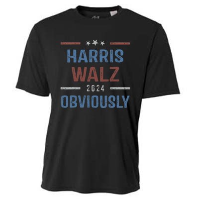 Harris Walz Obviously 2024 Harris Tim Walz Waltz 2024 Cooling Performance Crew T-Shirt