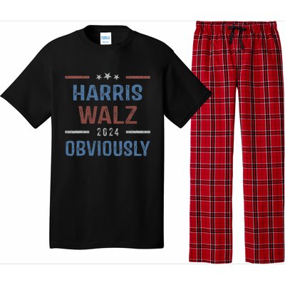 Harris Walz Obviously 2024 Harris Tim Walz Waltz 2024 Pajama Set