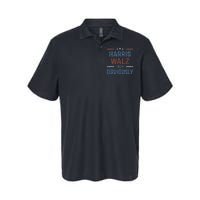 Harris Walz Obviously 2024 Harris Tim Walz Waltz 2024 Softstyle Adult Sport Polo