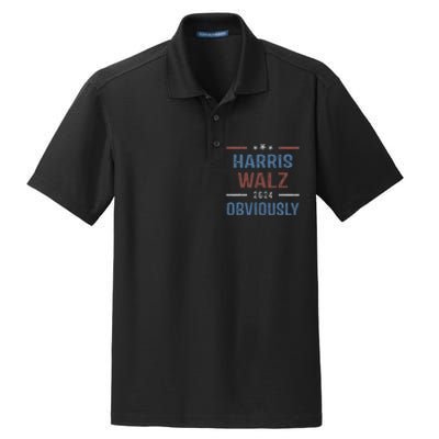 Harris Walz Obviously 2024 Harris Tim Walz Waltz 2024 Dry Zone Grid Polo